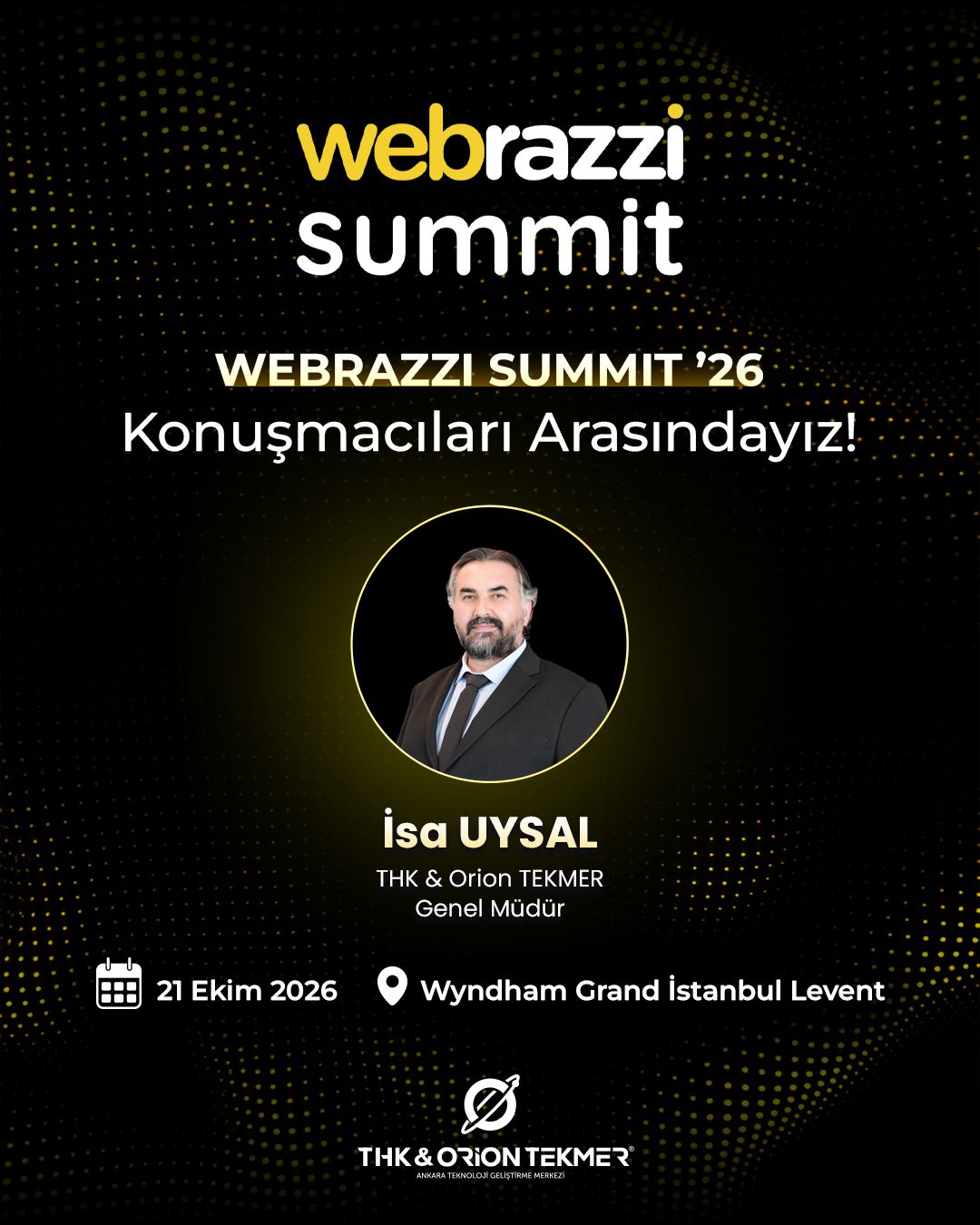 Webrazzi Summit 2026 — Orion Ekosistem Katılımı